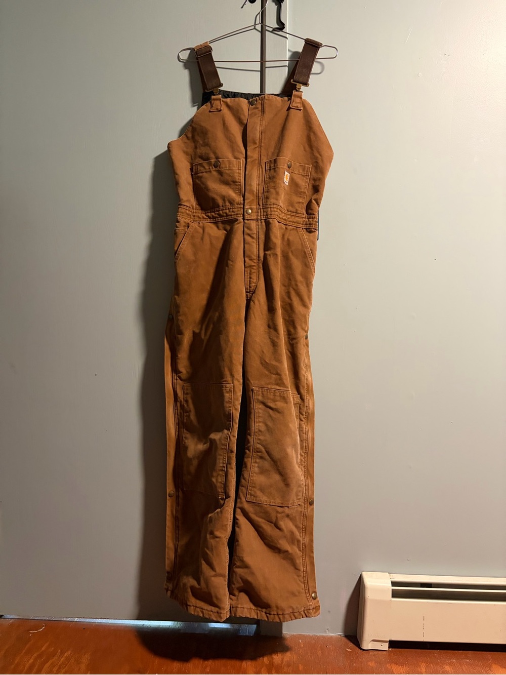 Carhartt Brown Bib Overalls Jumpsuit